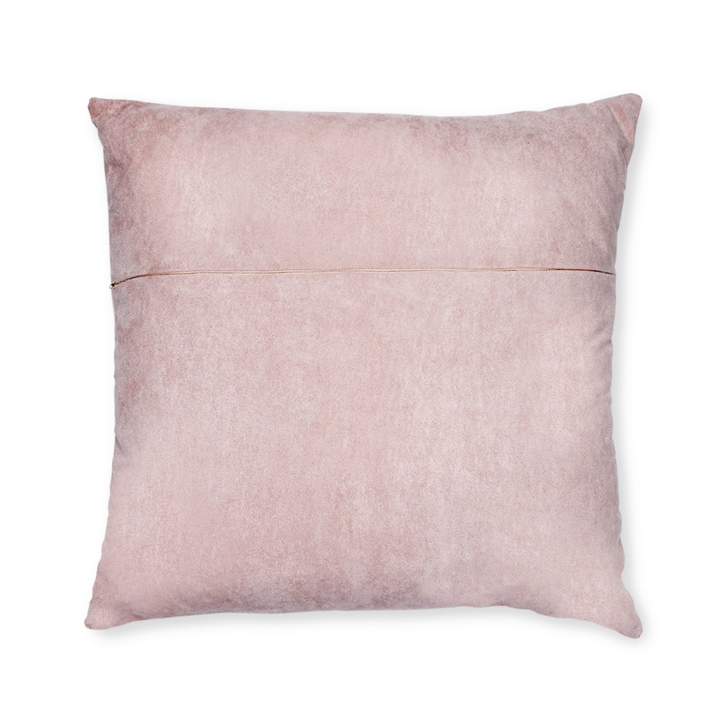 Square Pillow - Folk Birds Design - Pink Back