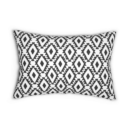 Aztec Geometrics Pattern Spun Polyester Lumbar Pillow