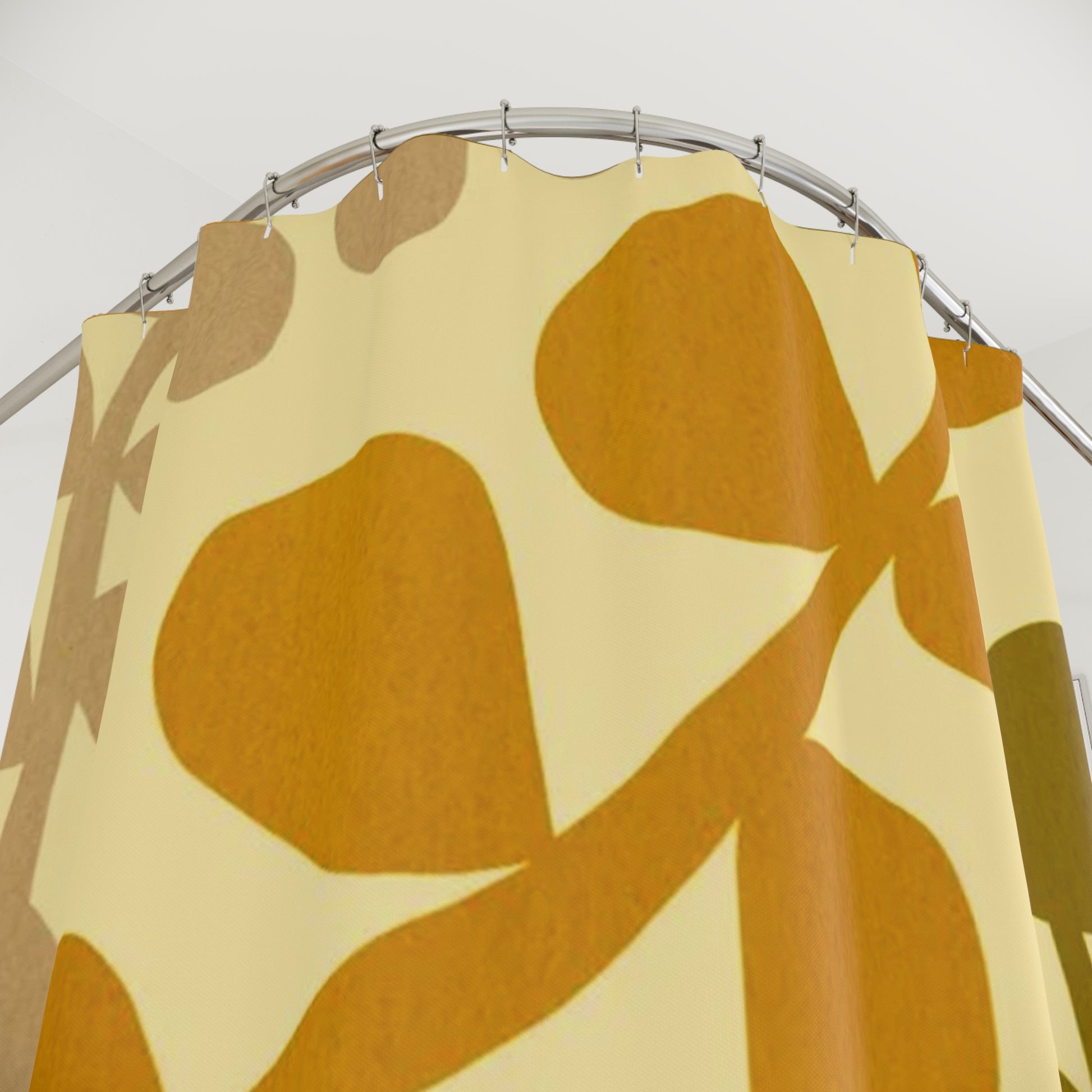 Vibrant Abstract Botanical Shower Curtain