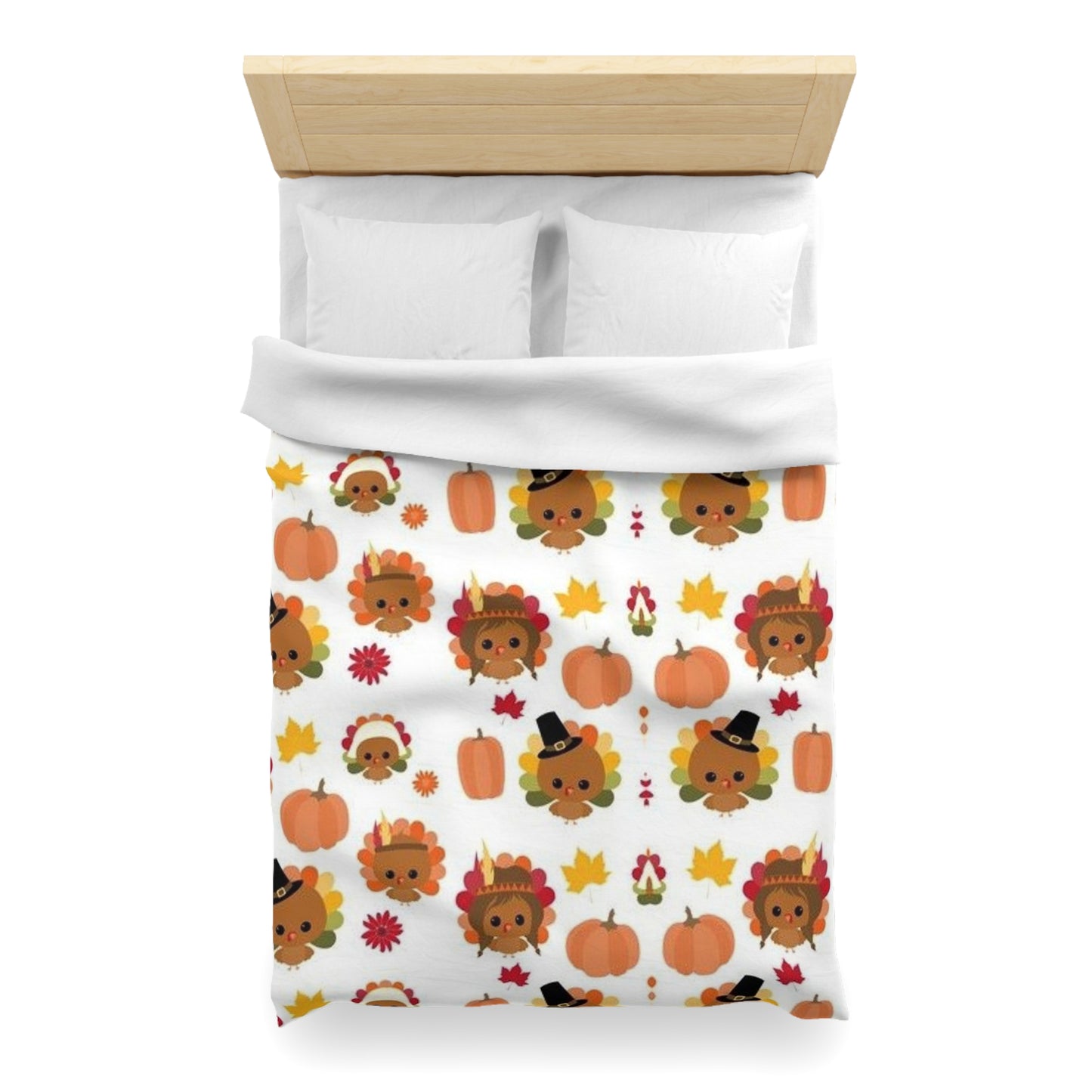 Thanksgiving Pumpkin Duvet Cover - Rustic Red-Indian Fall Harvest Home Decor