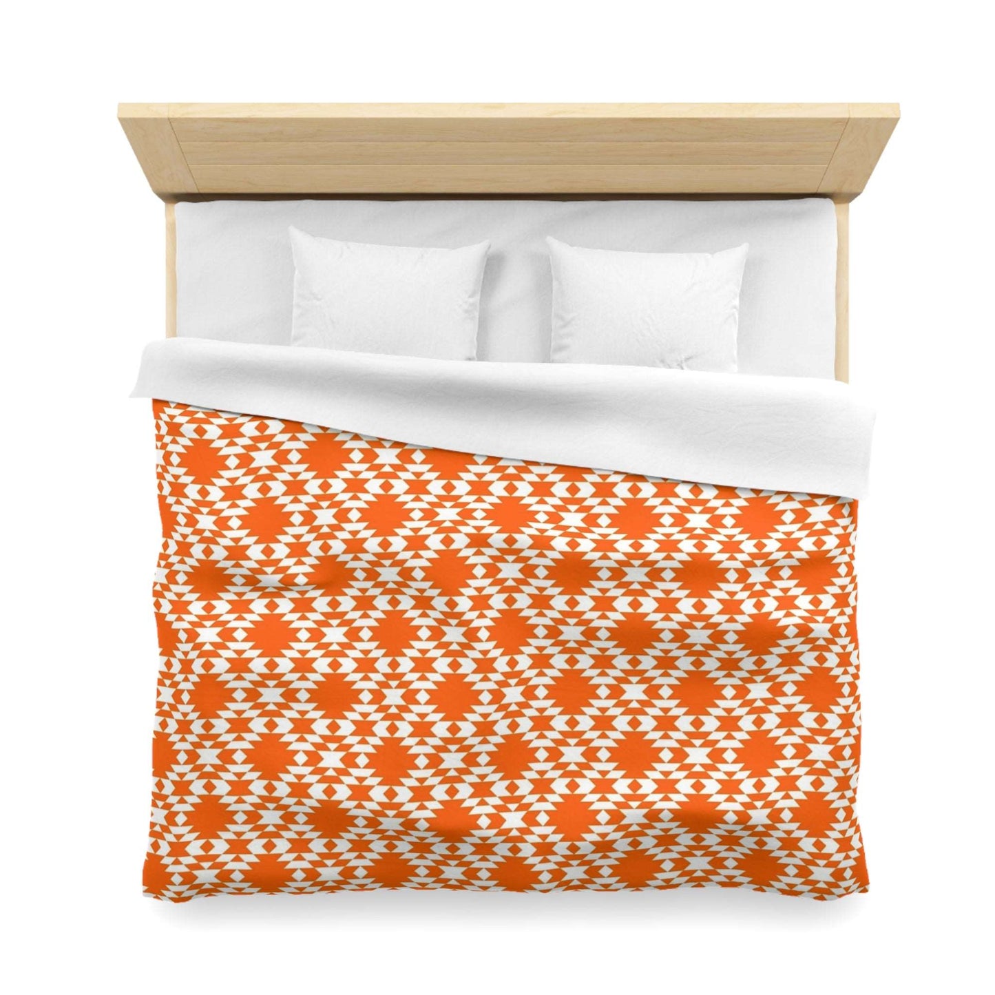 Aztec Kilim Orange Duvet Cover