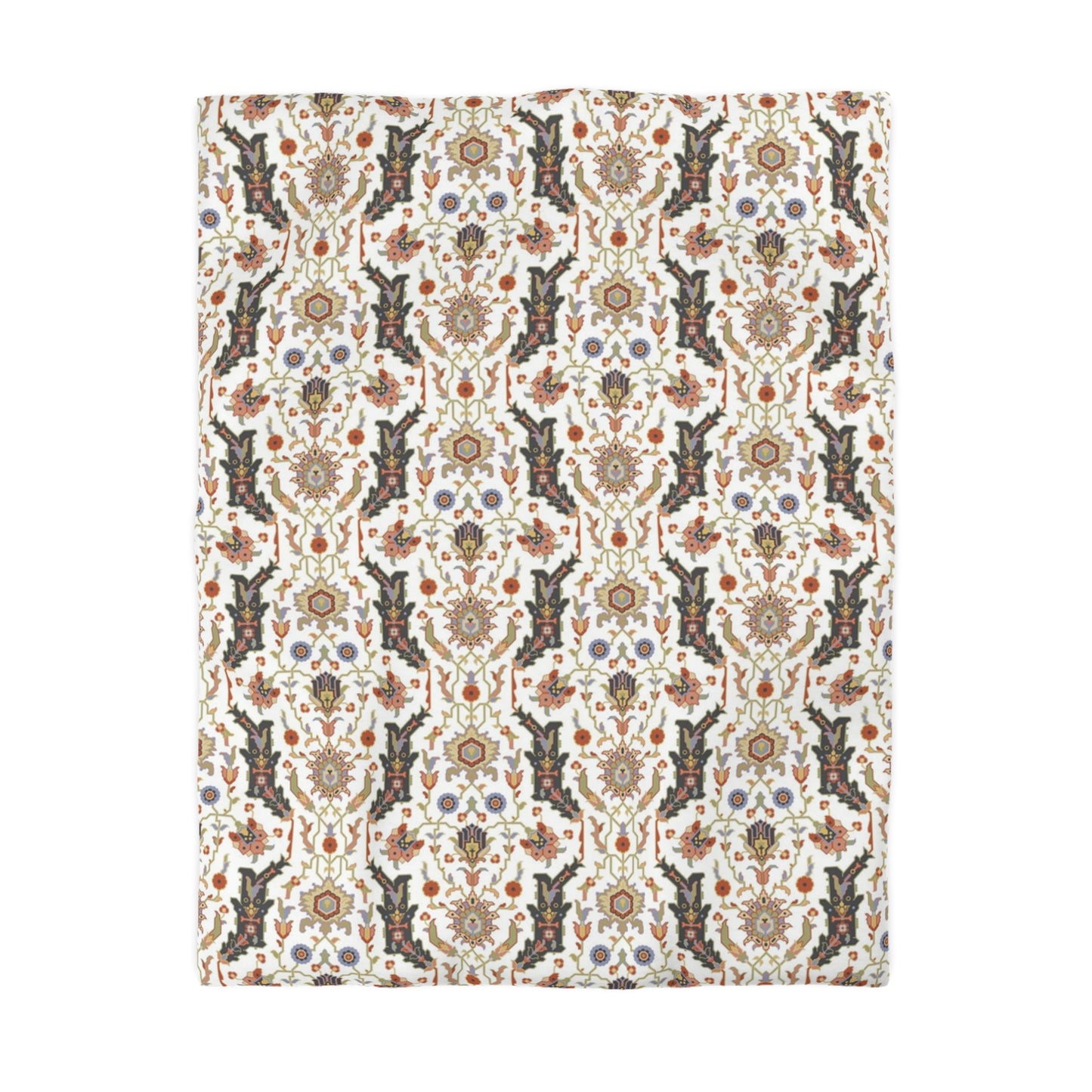 Microfiber Duvet Cover - Persian Inspired Serpentine Pattern