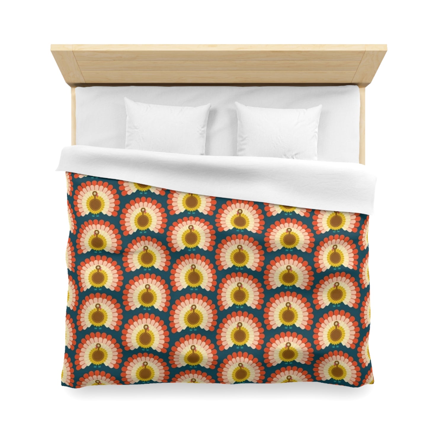 Thanksgiving Day Turkey Duvet Cover - Autumn Harvest Home Decor Bedding