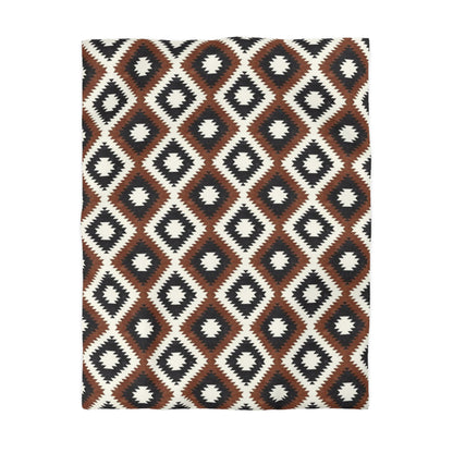 Microfiber Duvet Cover - Aztec Neutrals Inkwell and Brandywine