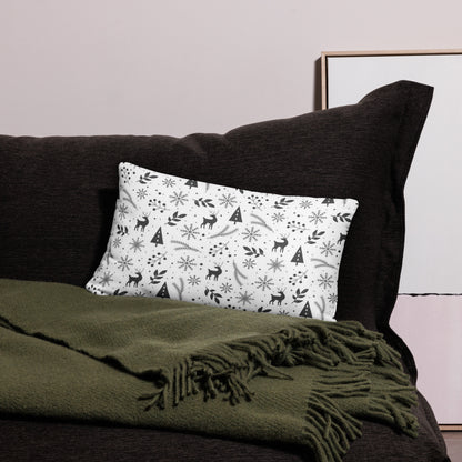 Minimalist Christmas Art Throw Pillow